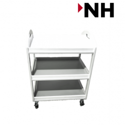 Ντουλάπι Aποθήκευσης με Συρόμενες  ρόδες  χρώματος Λευκό