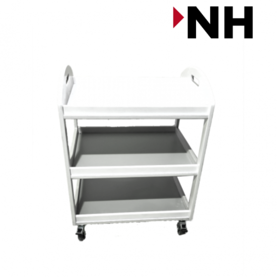 Ντουλάπι Aποθήκευσης με Συρόμενες  ρόδες  χρώματος Λευκό