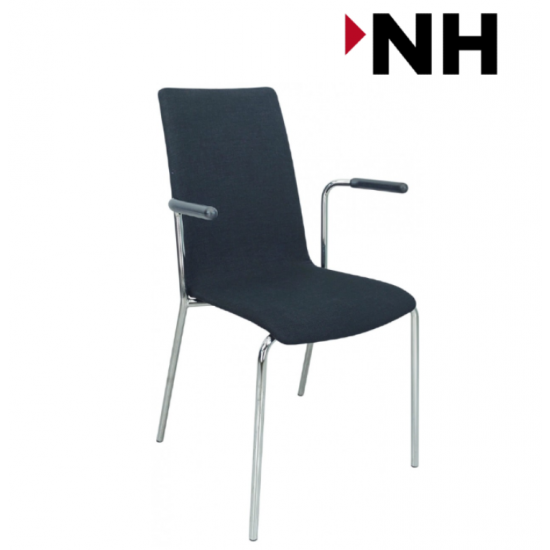 Kαρέκλα συνεδρίου Basic Collection Talk χρώματος Μαύρος/Chrome 54Χ43Χ89