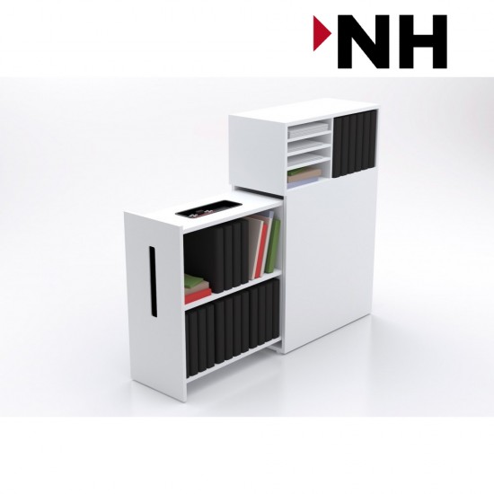 Βαγονέτο Horreds Nomono 3XA4 Aριστερά Λευκό 80Χ40Χ120