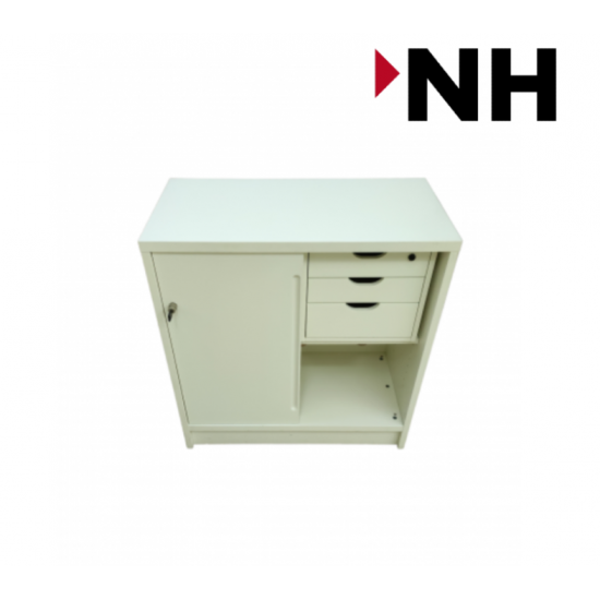 Ντουλάπι Aποθήκευσης Horreds 2XA4 χ με συρόμενες πόρτες που κλειδωνουν  χρώματος Λευκό