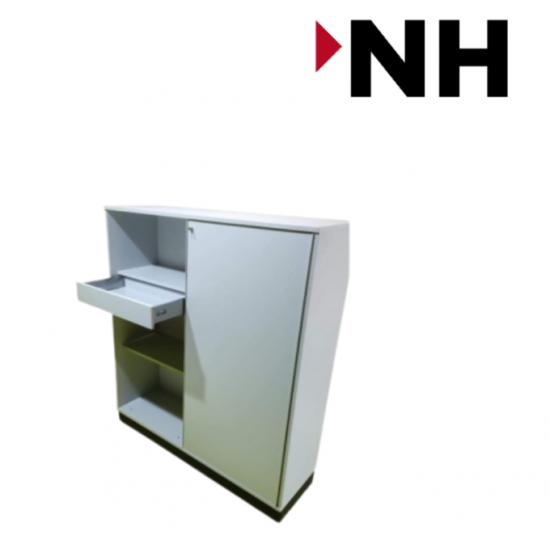 Ντουλάπι Αποθήκευσης Edsbyn Part 3XA4 με δυο συρόμενες πόρτες με Κλείδωμα χρώματος Λευκό 