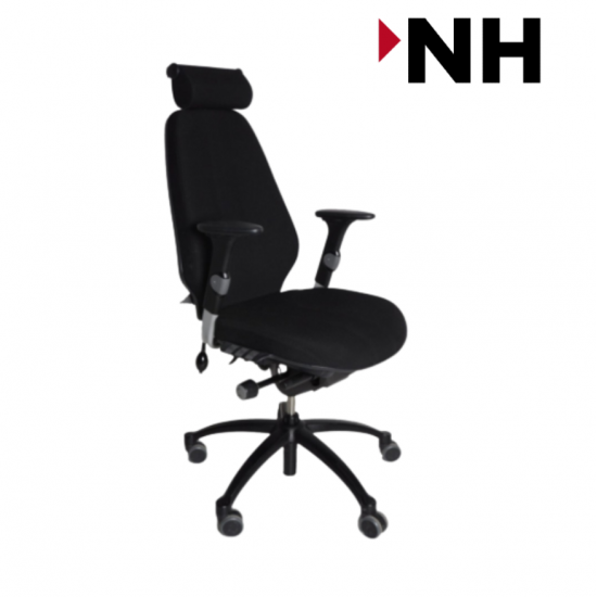 Καρέκλα εργασίας RH Logic 400 χρώματος Μαύρη 