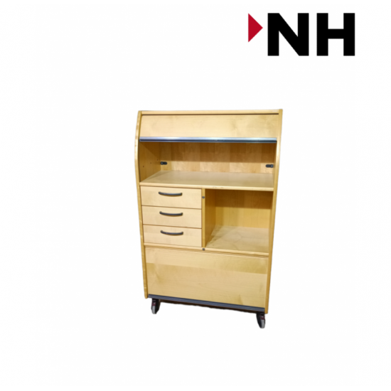 Βιβλιοθήκη Kinnarps χρώματος σημύδα 80X55X130