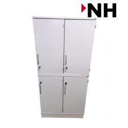 Ντουλάπι Kinnarps 3XA4 με δυο Ανοιγόμενες Πόρτες  χρώματος Λευκό