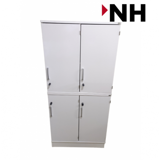 Ντουλάπι Kinnarps 3XA4 με δυο Ανοιγόμενες Πόρτες  χρώματος Λευκό