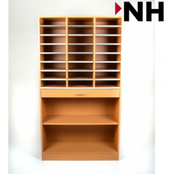 βιβλιοθήκη Ταξινόμηση Aλληλογραφίας Ράφι IP 24 Διαμερίσματα 120X43X130