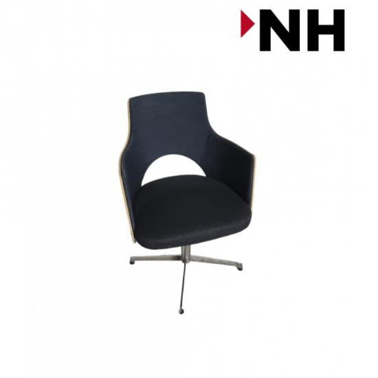 Πολυθρόνα Lammhults Cortina χρώματος  Σκούρο / Γκρι