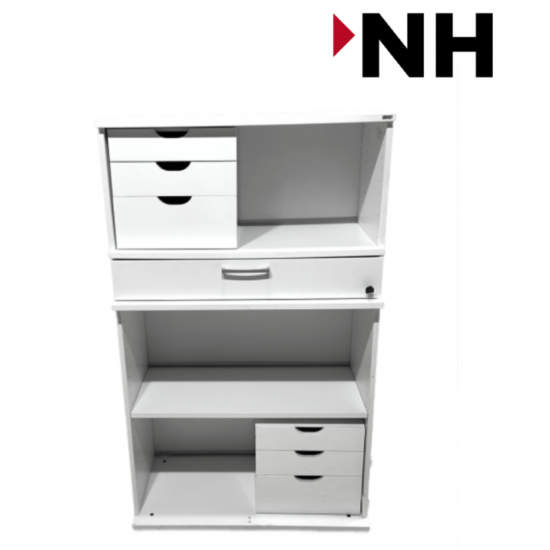 βιβλιοθήκη Kinnarps 3XA4 χρώματος Λευκό 40X80X140