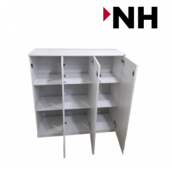 Ντουλάπι Αποθήκευσης Kinnarps 3XA4 με τρεις Ανοιγόμενες Πόρτες χρώματος  Λευκό