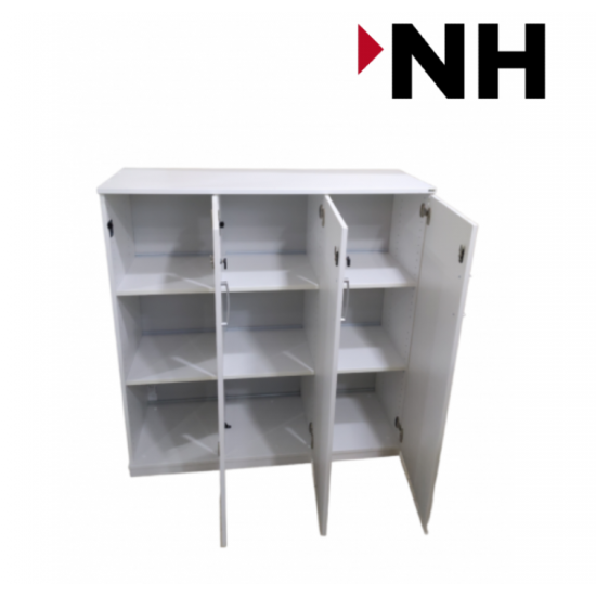 Ντουλάπι Αποθήκευσης Kinnarps 3XA4 με τρεις Ανοιγόμενες Πόρτες χρώματος  Λευκό