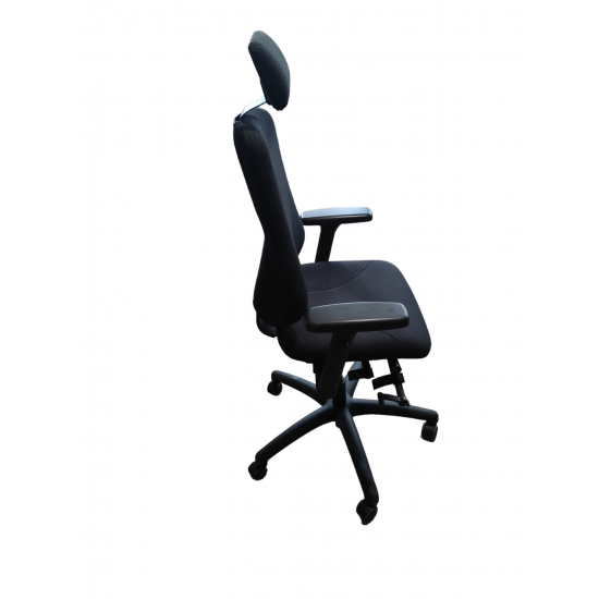 Καρέκλα Γραφείου ALFORD χρώματος Μαύρη 52X48X120