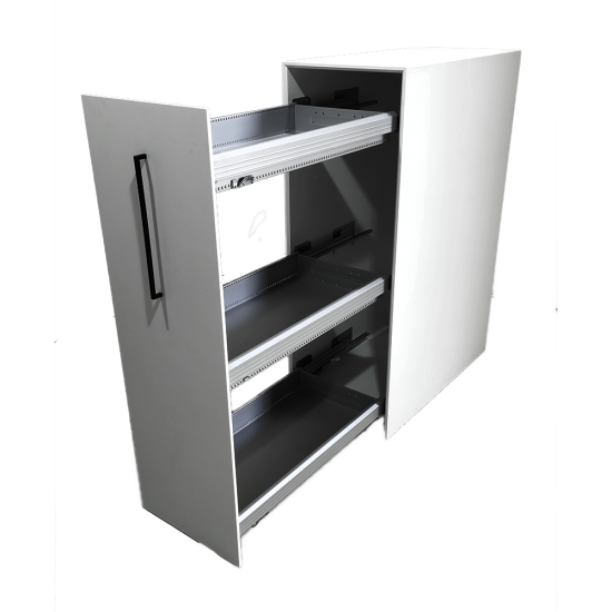 Bαγονετο Lanab Design 3XA4 χρώματος Λευκό 43Χ80Χ120Χ