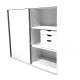 Αποθήκευση SA-Möbler 3XA4 λευκό 45X120X122
