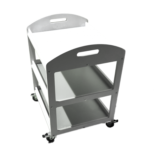 Ντουλάπι Aποθήκευσης με Συρόμενες  ρόδες  χρώματος Λευκό