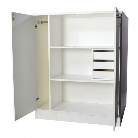 Ντουλάπι Αποθήκευσης με δυο Ανοιγόμενες Πόρτες SA-Möbler χρώματος Λευκό