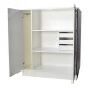 Ντουλάπι Αποθήκευσης με δυο Ανοιγόμενες Πόρτες SA-Möbler χρώματος Λευκό