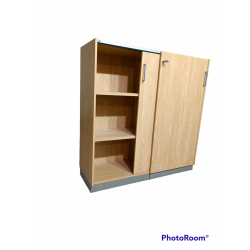 Ντουλάπι Αποθήκευσης EFG με δυο συρόμενες πόρτες χρώματος σημύδα