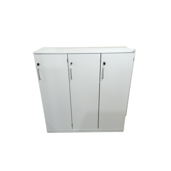 Ντουλάπι Αποθήκευσης Kinnarps 3XA4 με τρεις Ανοιγόμενες Πόρτες χρώματος  Λευκό