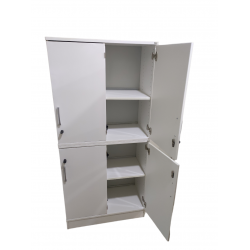 Ντουλάπι Kinnarps 3XA4 με δυο Ανοιγόμενες Πόρτες  χρώματος Λευκό