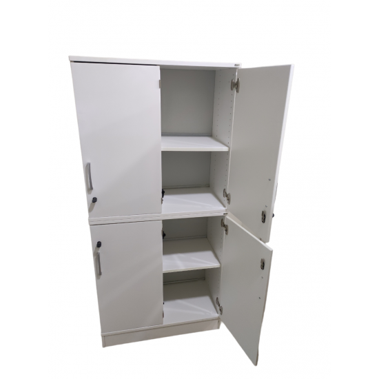 Ντουλάπι Kinnarps 3XA4 με δυο Ανοιγόμενες Πόρτες  χρώματος Λευκό