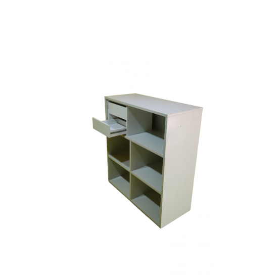 βιβλιοθήκη της εταιρίας kinnarps χρώματος Γκρι 120X43X130