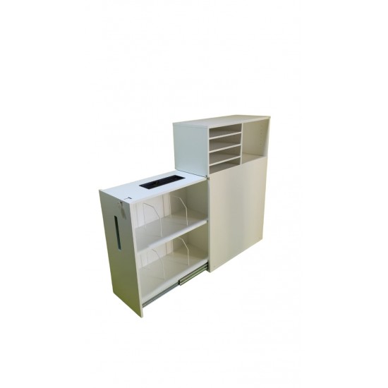 Βαγονέτο Horreds Nomono 3XA4 Aριστερά Λευκό 80Χ40Χ120